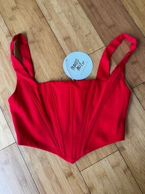 PRINCESS POLLY hot red Elias corset